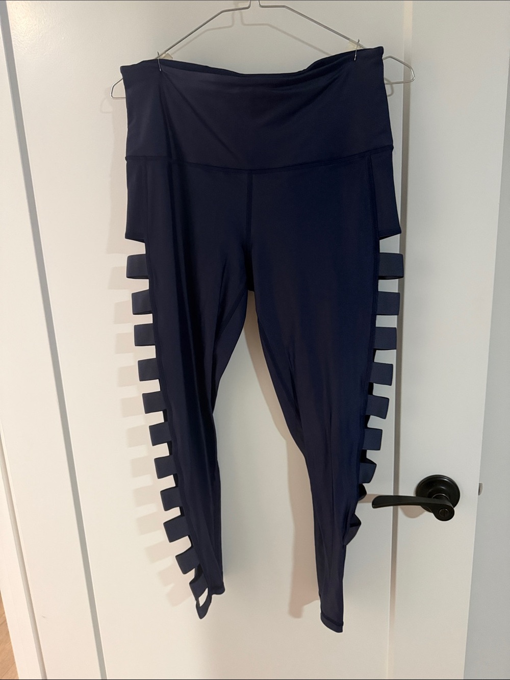 Victoria's Secret Navy Leggings with Ladder Side Cutouts